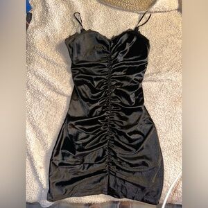Black slip dress
